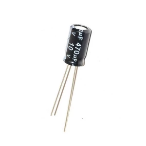Capacitor electrolítico 470 uF 10V.
