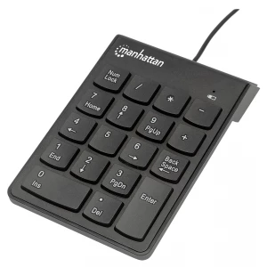 Teclado numérico MANHATTAN alámbrico USB negro.