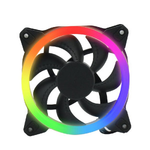 Ventilador OCELOT/Gamer/para gabinetes/120MM/iluminación tipo arcoíris.