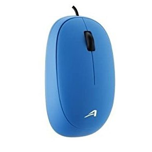 Mouse óptico ACTECK alámbrico USB color azul, AC-916523.