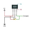 A3144 Sensor de efecto Hall.