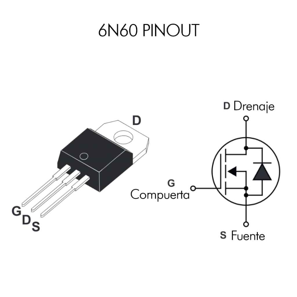 Mosfet 6N60C. – Sieeg