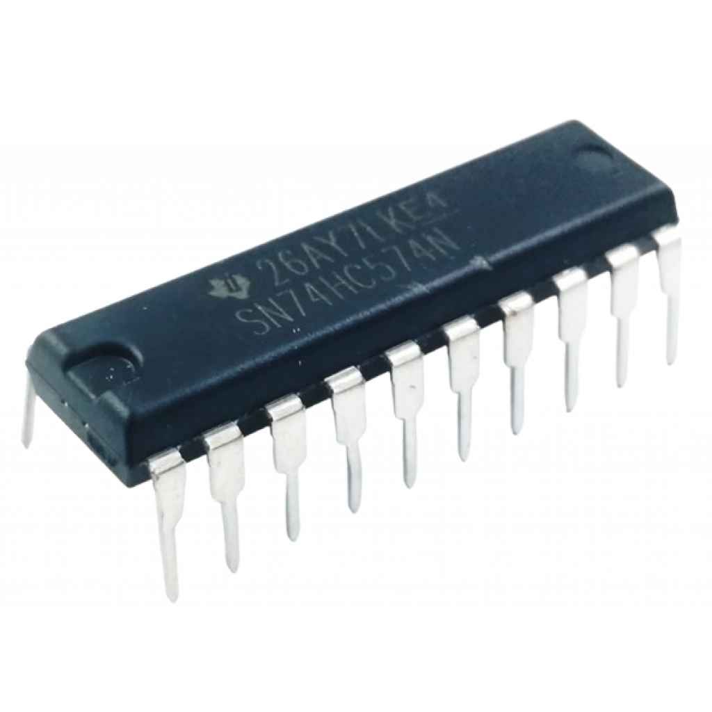 74574 74HC574 Flip Flop tipo D octal. – Sieeg Ingeniería