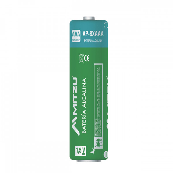 Batería alcalina AAA 1.5 Vcc modelo AP-8XAAA.
