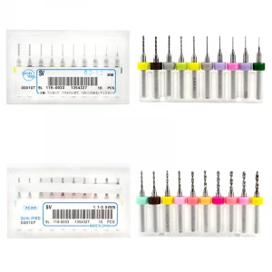 Kit de brocas milimétricas para PCB.
