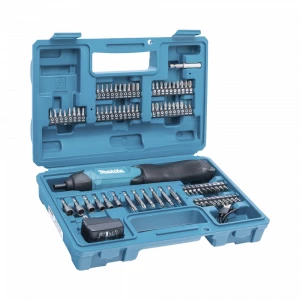 Atornillador Reversible (Broquero 1/4) de 220 RPM con Cargador USB (Incluye 81 Puntas).