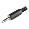 Plug 3.5mm Macho sueldable 3 polos.