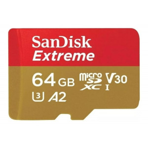 Memoria Sandisk extreme 65gb micro SD xc 160mb/s 4k.