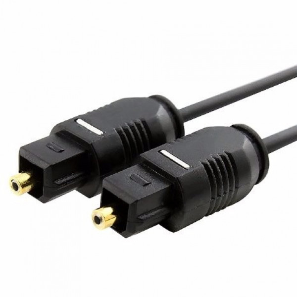 Cable 4.5m TOSLINK de audio digital óptico SPDIF delgado - negro.