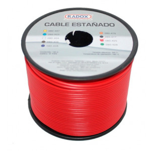 Cable estañado color rojo 22AWG 1m.