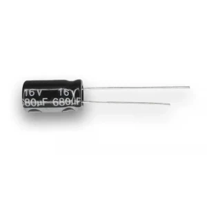 Capacitor electrolítico 680 uF 16V.