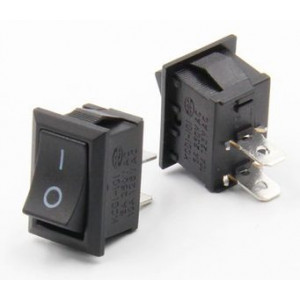 Switch interruptor 250v 3a basculante 10x15mm externo 9x14 interno KCD11.
