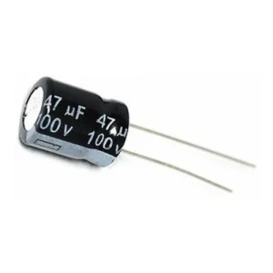 Capacitor electrolítico 47 uF 100V.