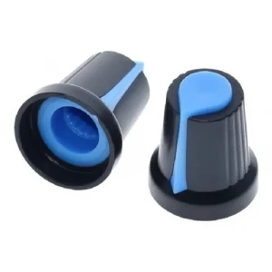 Perilla potenciometro azul.