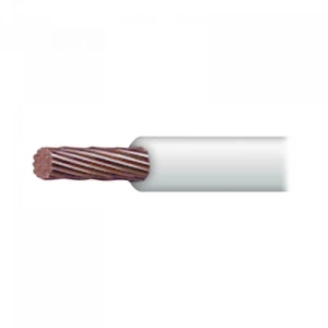 Cable THW LS calibre 10 blanco 1m.