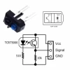 Sensor óptico reflectivo TCRT5000.