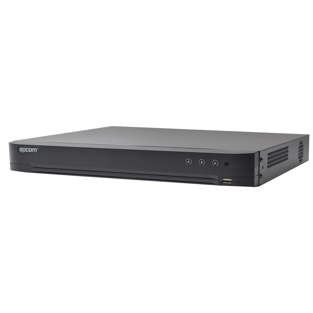DVR 4 Megapixel / 8 Canales TurboHD + 4 Canales IP / 1 Bahía de disco duro / Audio por Coaxitron /Evita falsas alarmas / Salida de video en Full HD.