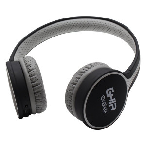 Audífonos diadema bluetooth GHIA N1HIFI sound negro/gris.