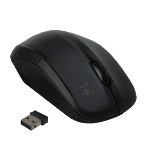 Mouse inalámbrico PERFECT CHOISE ESSENTIALS 800 a 1600 DPI negro.