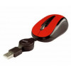 Mini Mouse Óptico Retractil Easy Line By Perfect Choice Rojo USB Compatible Con Windows XP, Vista, MacOS.