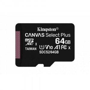 Micro SD 64gb 100MB/s Clase 10 Kingston CANVAS.
