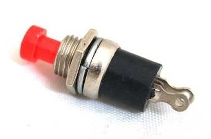 Switch mini normalmente abierto rojo 3a 125v