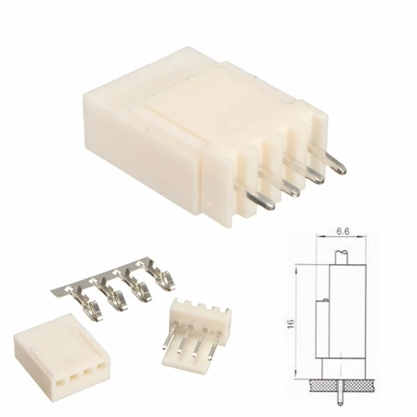 Juego de conector Molex 4 pines, paso 100/2.54mm.