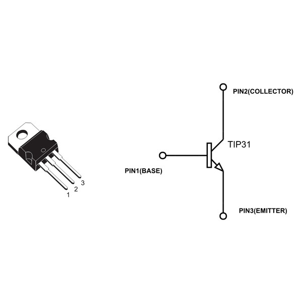 Transistor TIP 31C NPN.