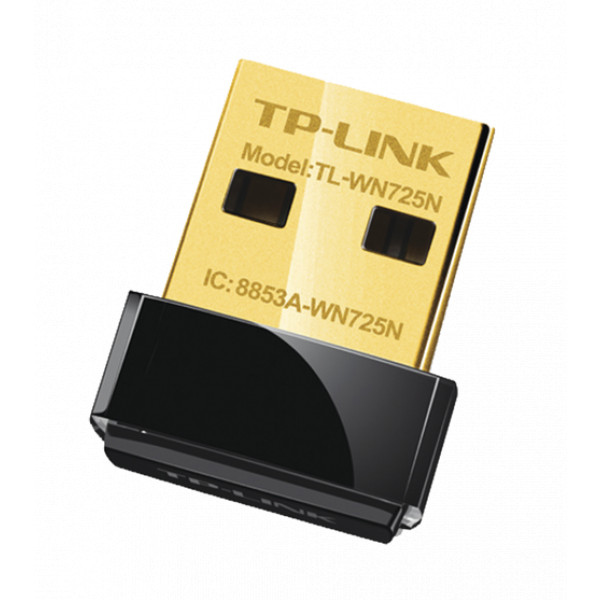 Tarjeta de red USB TP-LINK TL_WN725N inalámbrica 150 MBPS 802.11N/G/B tamaño nano.