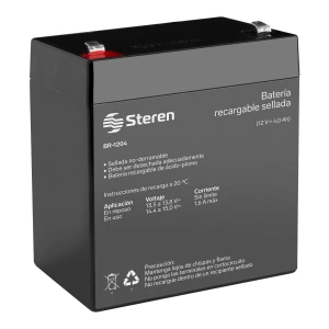 Batería de ACIDO Steren recargable 12V A 4.0 Ah.