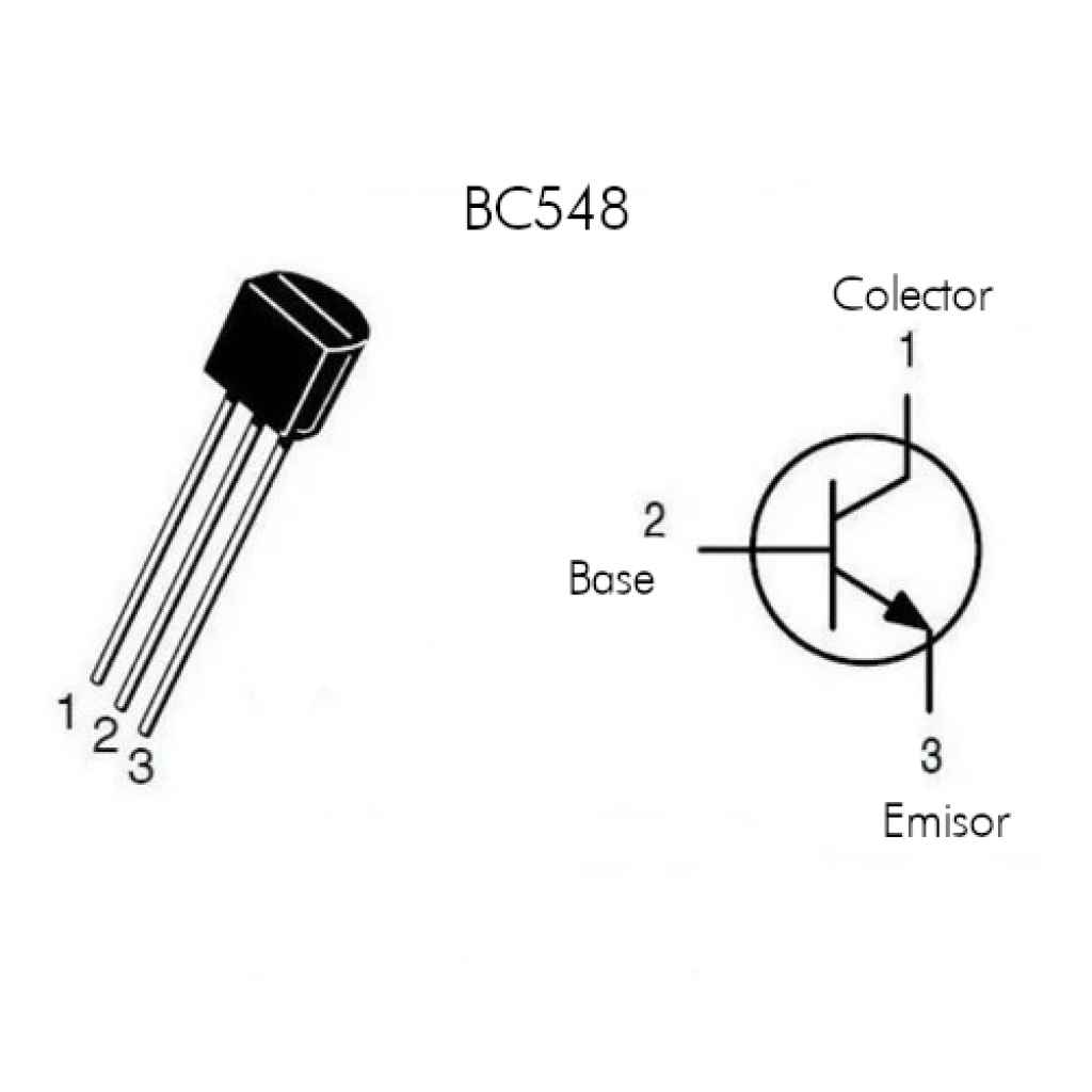 Transistor BC548 NPN. Sieeg