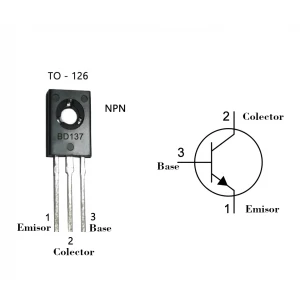 Transistor BD137 NPN.