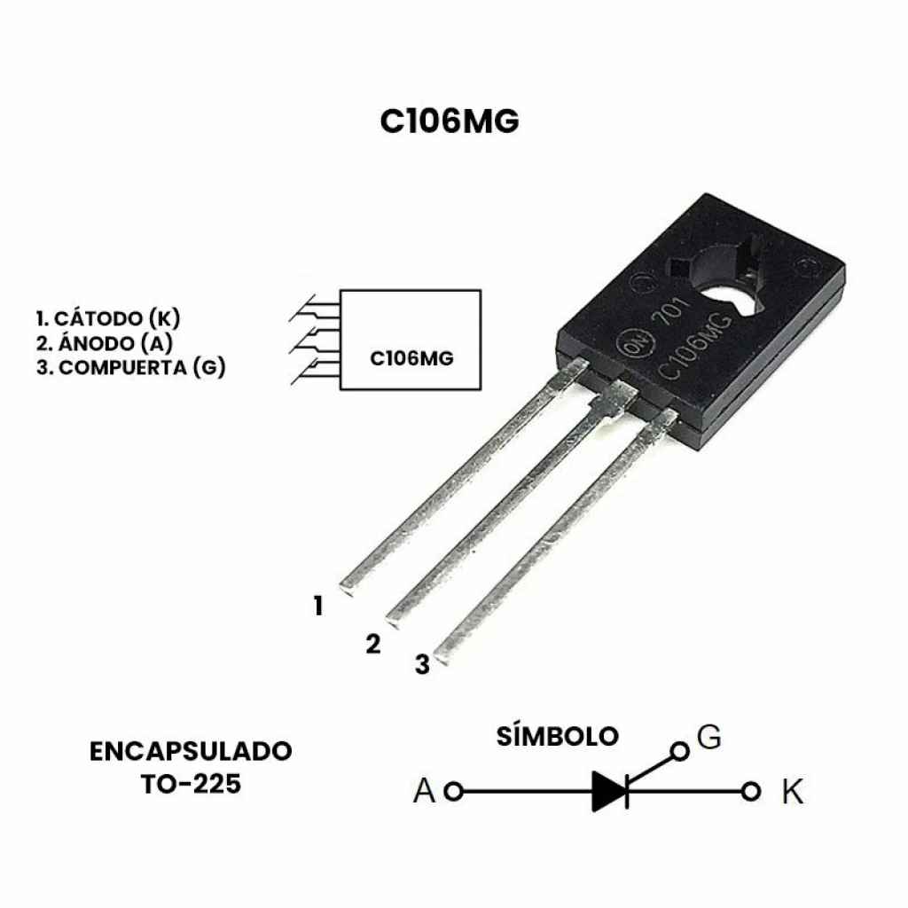 C106M SCR Tiristor 600V 4A. – Sieeg Ingeniería