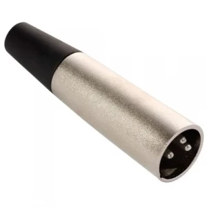 Conector Canon macho.