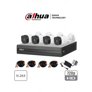 Kit DVR DAHUA 4 canales 1 mega pixel/4camaras/1 Chip adicional.