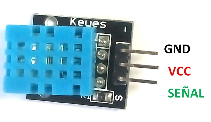 DHT11 Sensor de humedad ó temperatura.