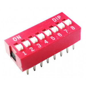 Dip Switch 8 canales.