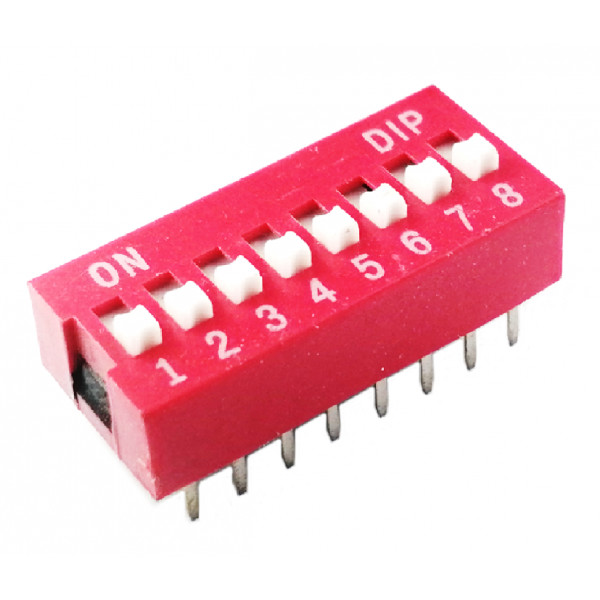 Dip Switch 8 canales.