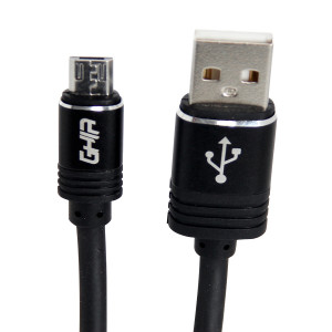 Cable micro USB GHIA 2.0 mts, datos y carga.