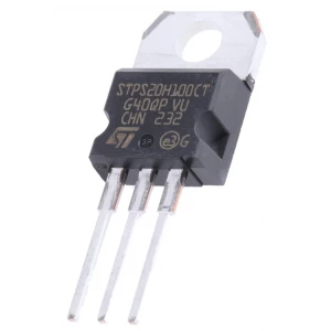 STPS20H100CT Diodo rectificador Schottky, cátodo común.