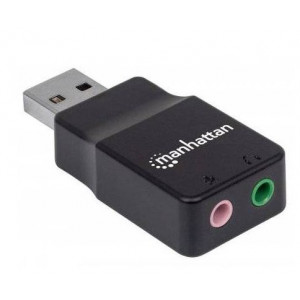 Convertidor MANHATTAN USB 2.0 A tarjeta sonido 2.1.