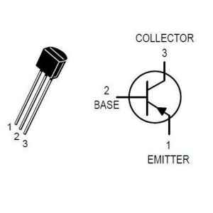 Transistor S9015 PNP.