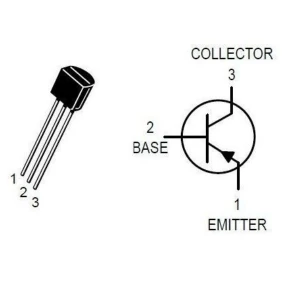 Transistor S9015 PNP.