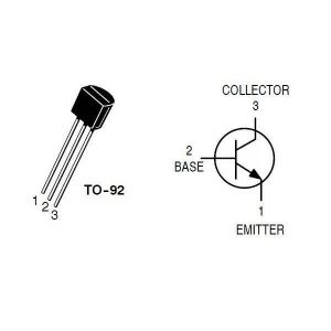 Transistor S9018 NPN.