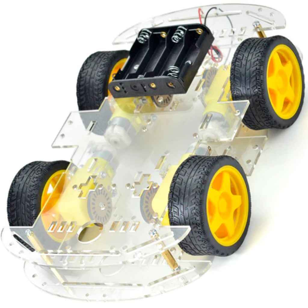 Chasis De Carro Kit Arduino, 4 Llantas – Sieeg Ingeniería