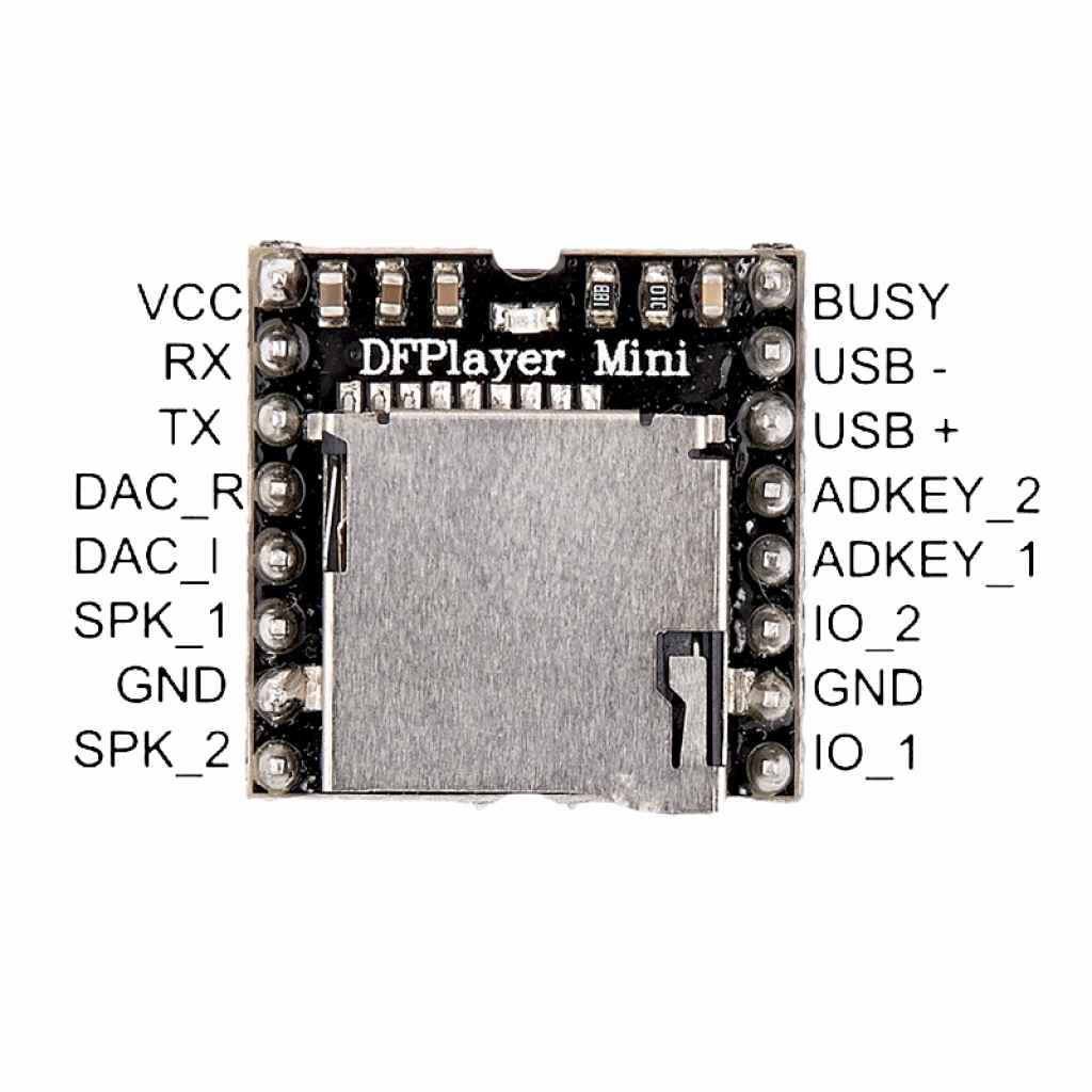 Módulo mp3 DFplayer Mini Micro SD – Sieeg Ingeniería